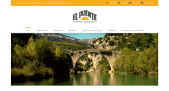 Desktop Screenshot of campingelpuente.com